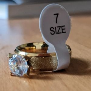 Ring gold plated ring